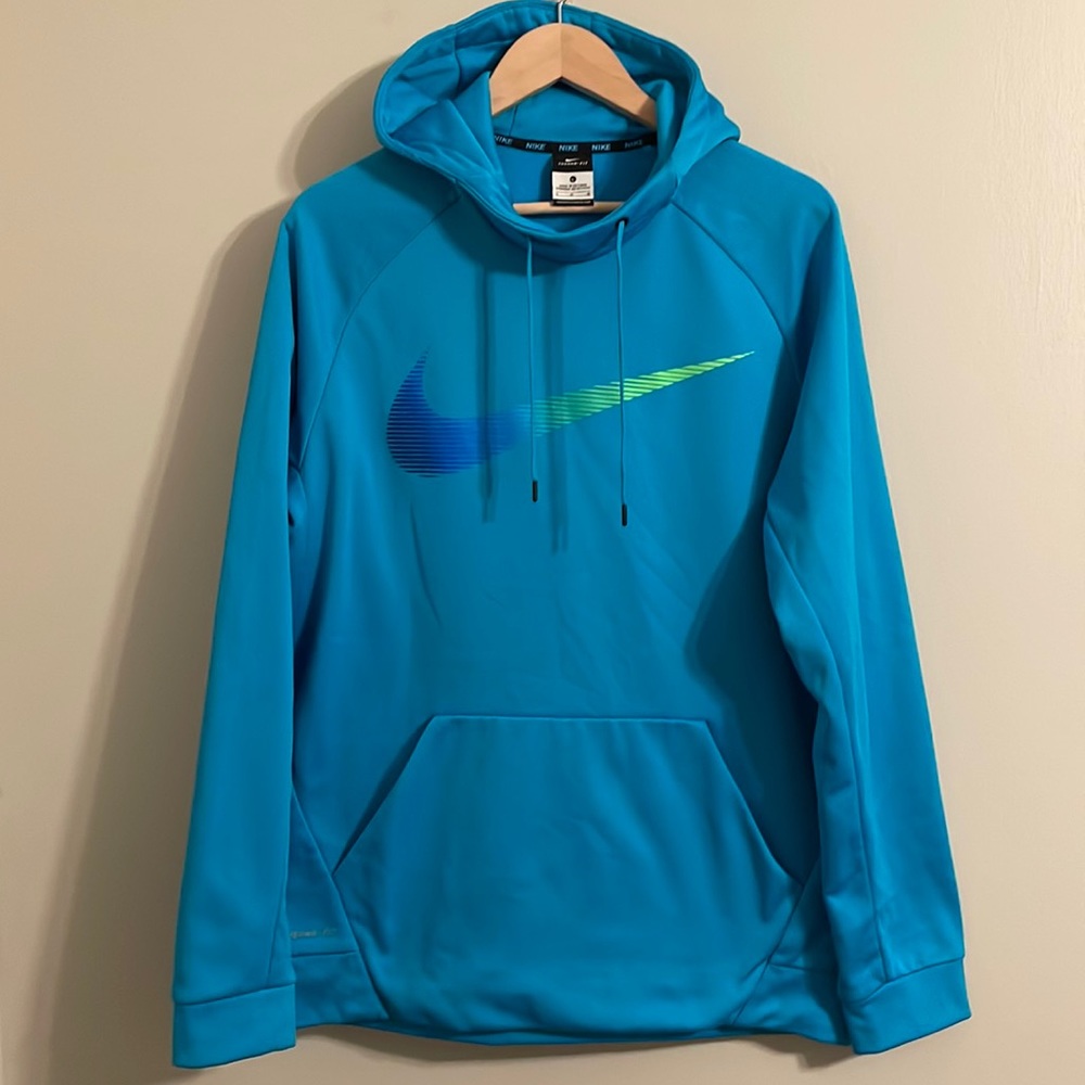Nike Men’s Therma-fit Hoody Sweatshirt L Large Blue